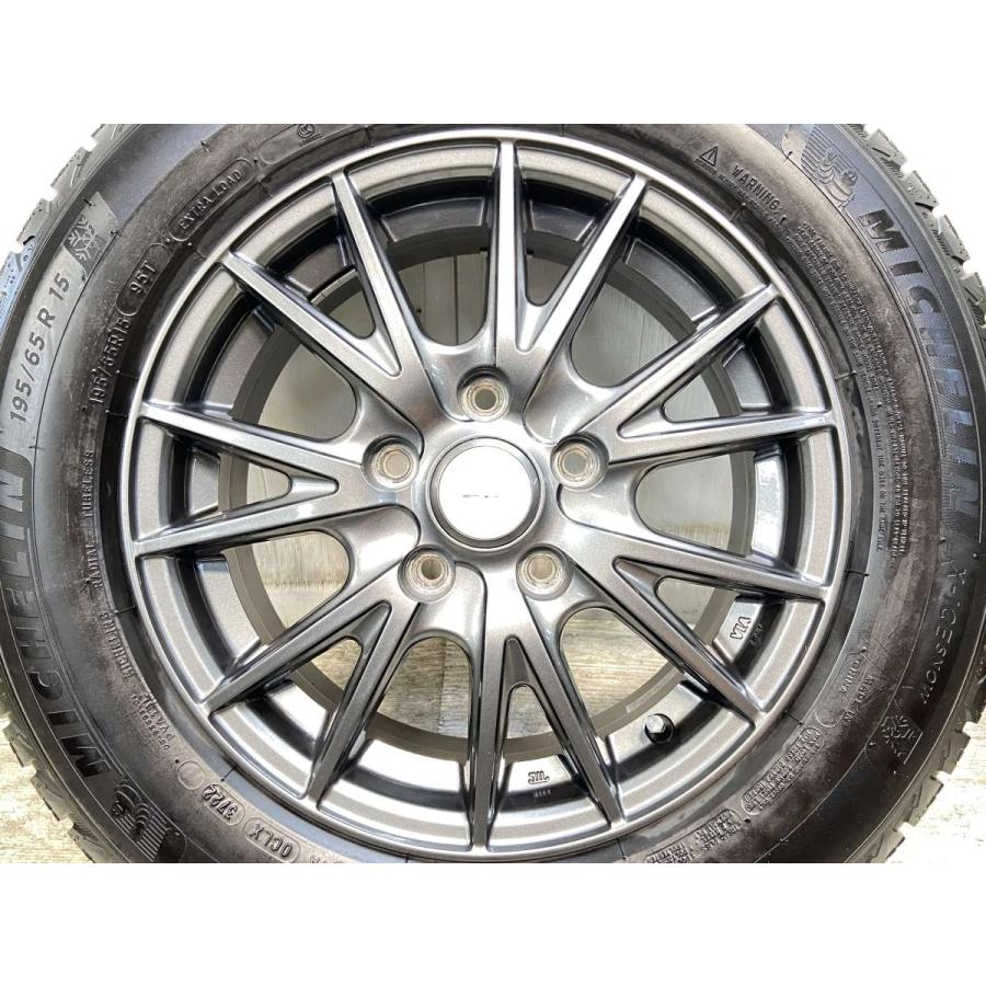中古タイヤ スタッドレスタイヤ ホイールセット 4本セット 195/65R15  　 VELVA SPORT 15x6.0 53 114.3-5穴 ミシュラン X-ICEスノー | ミシュラン | 06
