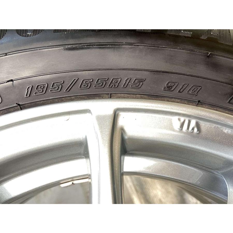 中古タイヤ スタッドレスタイヤ ホイールセット 4本セット 195/65R15  ラブリオン ルミエール 15x6.5 40 100-5穴 GY アイスナビ 8 | グッドイヤー | 09