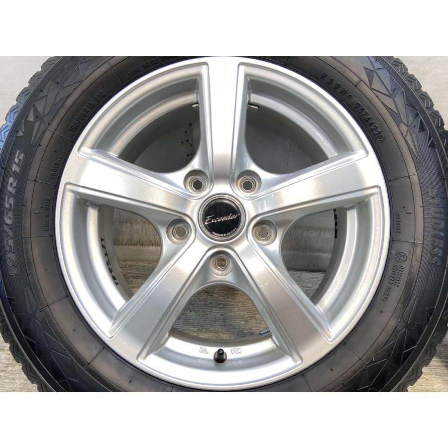 J*n様 中古スタッドレス 195/65R15■15×6J 114.3/5H E TOYO TIRES（トーヨータイヤ） 中古タイヤ スタッドレスタイヤ