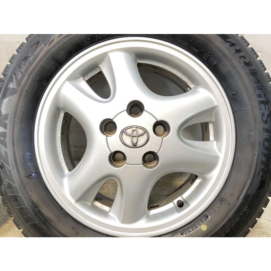 中古タイヤ スタッドレスタイヤ ホイールセット 4本セット 195/65R15  トヨタ純正  15x6.0 45 114.3-5穴 ブリヂストン ブリザック VRX2 | BRIDGESTONE | 06