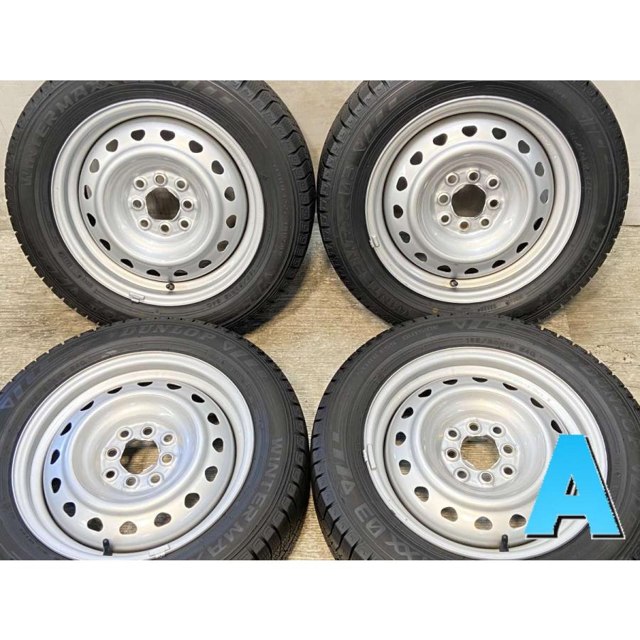 中古タイヤ スタッドレスタイヤ ホイールセット 4本セット 185/60R15  キャロウィン R6 15x5.5 100/114.3-4穴 DUNLOP  03 | DUNLOP