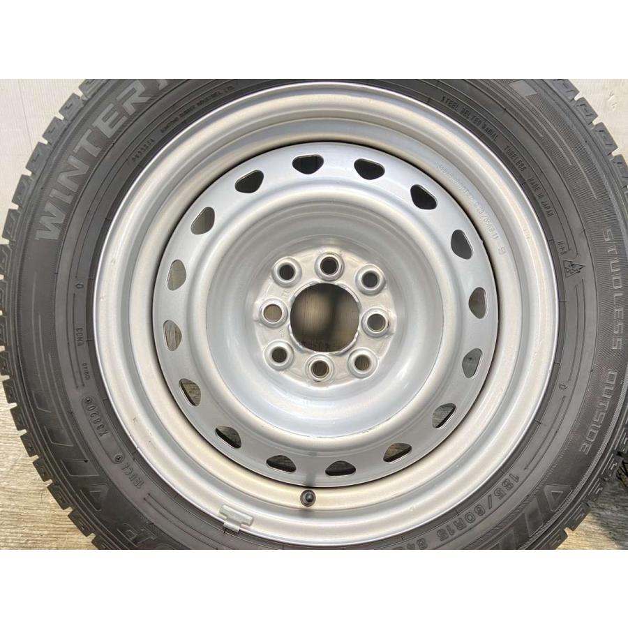 中古タイヤ スタッドレスタイヤ ホイールセット 4本セット 185/60R15  キャロウィン R6 15x5.5 100/114.3-4穴 DUNLOP  03 | DUNLOP | 03