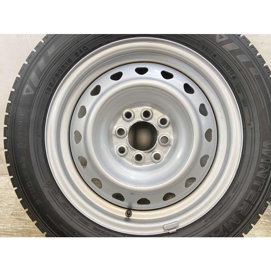 中古タイヤ スタッドレスタイヤ ホイールセット 4本セット 185/60R15  キャロウィン R6 15x5.5 100/114.3-4穴 DUNLOP  03 | DUNLOP | 06