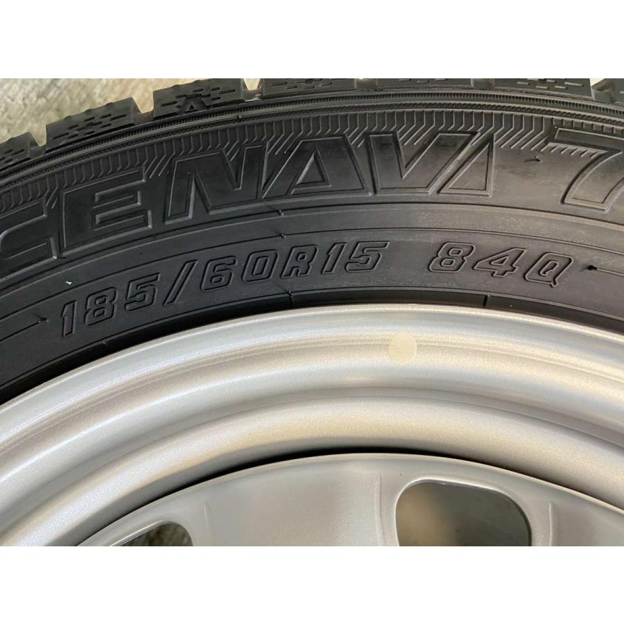 中古タイヤ スタッドレスタイヤ ホイールセット 4本セット 185/60R15  　 SCHWARZ MV 15x5.5  100/114.3-4穴 グッドイヤー アイスナビ7 | グッドイヤー | 09