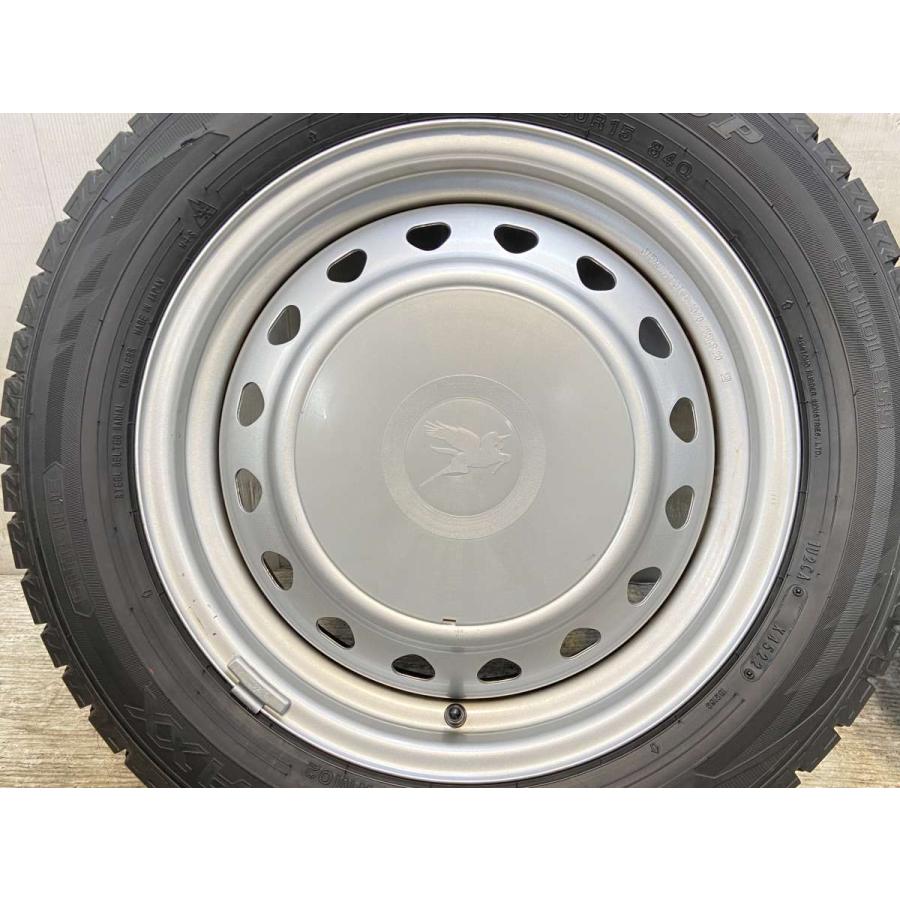 中古タイヤ スタッドレスタイヤ ホイールセット 4本セット 185/60R15  キャロウィン R6 15x5.5 100/114.3-4穴 DUNLOP  WM02 | DUNLOP | 06