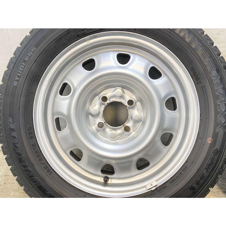 中古タイヤ スタッドレスタイヤ ホイールセット 4本セット 185/65R15  　 TOPY M60 15x5.5  100-4穴 ダンロップ ウィンターマックス WM02 | DUNLOP | 04