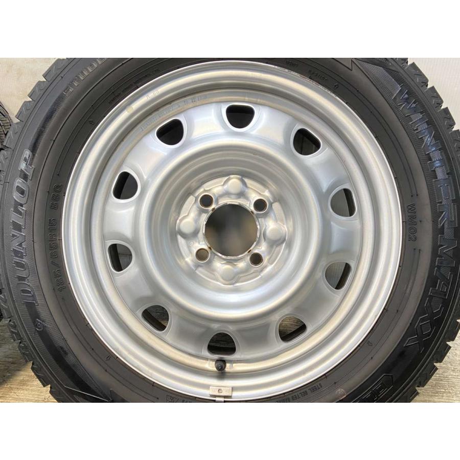 中古タイヤ スタッドレスタイヤ ホイールセット 4本セット 185/65R15  　 TOPY M60 15x5.5  100-4穴 ダンロップ ウィンターマックス WM02 | DUNLOP | 06
