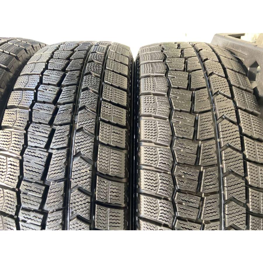 残溝多 ダンロップ スタッドレス WM02 155/65-13 4本セット中古 DUNLOP（ダンロップ） 中古タイヤ スタッドレスタイヤ 4本セット 155