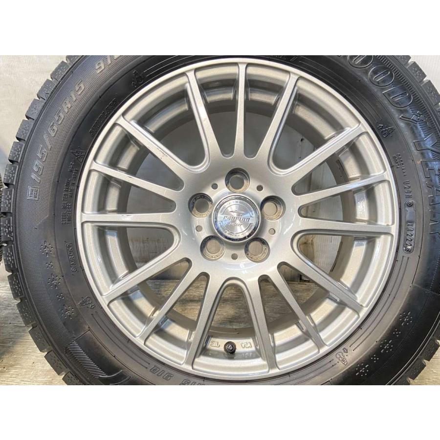 中古タイヤ スタッドレスタイヤ ホイールセット 4本セット 195/65R15  　 ラブリオン 15x6.0 43 100-5穴 グッドイヤー アイスナビ 7 | グッドイヤー | 05