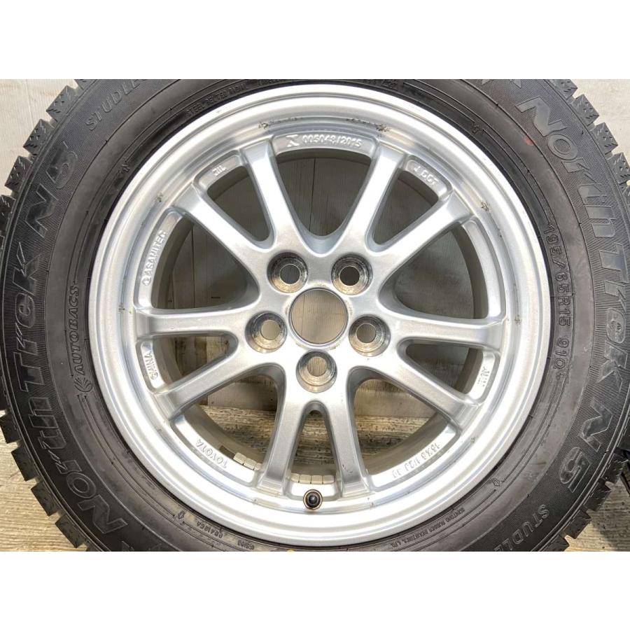 中古タイヤ スタッドレスタイヤ ホイールセット 4本セット 195/65R15  トヨタ純正  15x6.5 40 100-5穴 オートバックス ノーストレック N5 |  | 04
