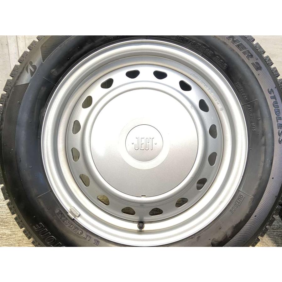 中古タイヤ スタッドレスタイヤ ホイールセット 4本セット 185/65R15  　 JECT S7 15x5.5  100/114.3-4穴 ブリヂストン アイスパートナー2 | BRIDGESTONE | 04