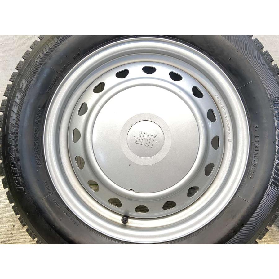 中古タイヤ スタッドレスタイヤ ホイールセット 4本セット 185/65R15  　 JECT S7 15x5.5  100/114.3-4穴 ブリヂストン アイスパートナー2 | BRIDGESTONE | 06