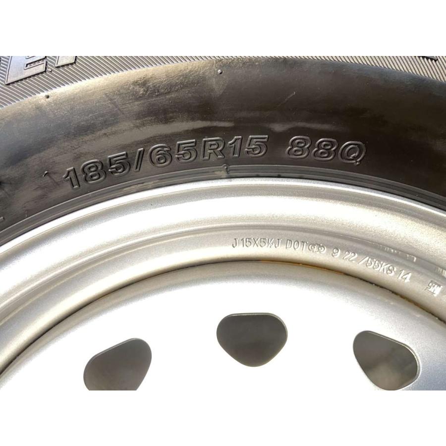中古タイヤ スタッドレスタイヤ ホイールセット 4本セット 185/65R15  　 JECT S7 15x5.5  100/114.3-4穴 ブリヂストン アイスパートナー2 | BRIDGESTONE | 09