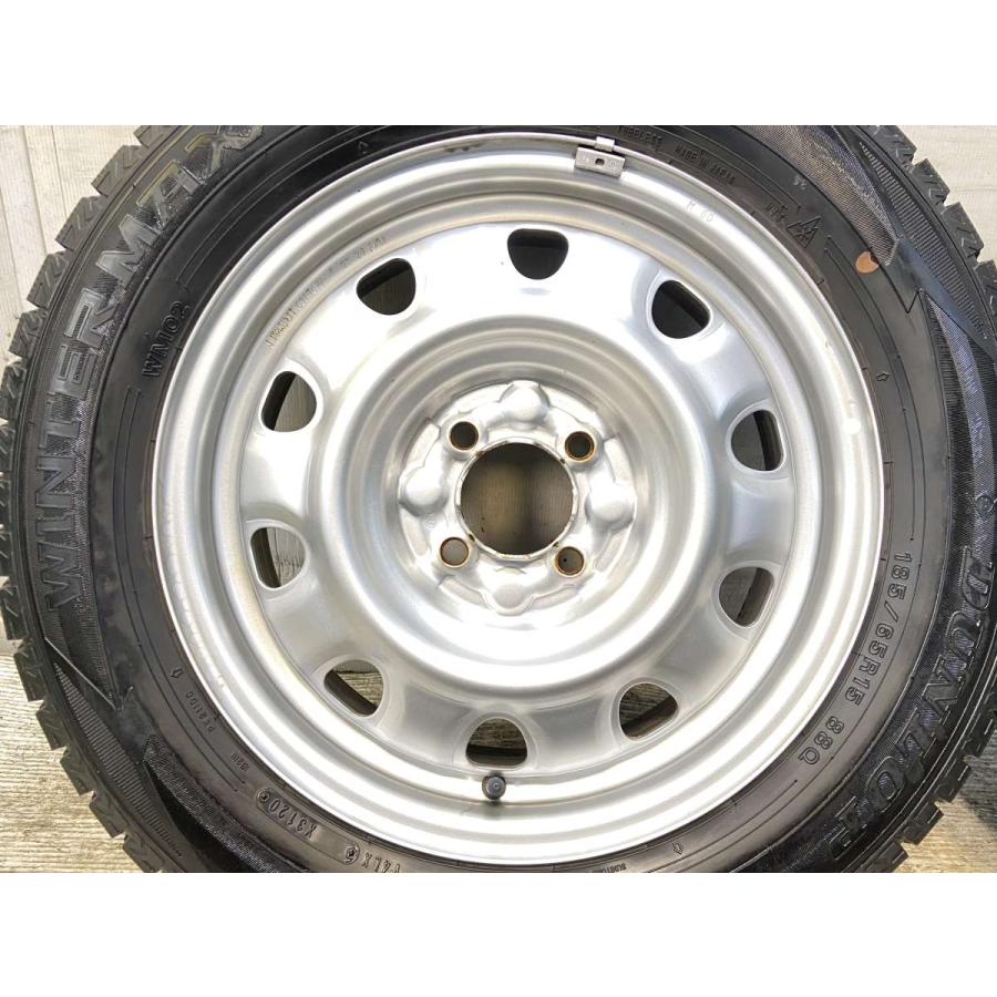 中古タイヤ スタッドレスタイヤ ホイールセット 4本セット 185/65R15  　 TOPY M60 15x5.5  100-4穴 ダンロップ ウィンターマックス WM02 | DUNLOP | 04