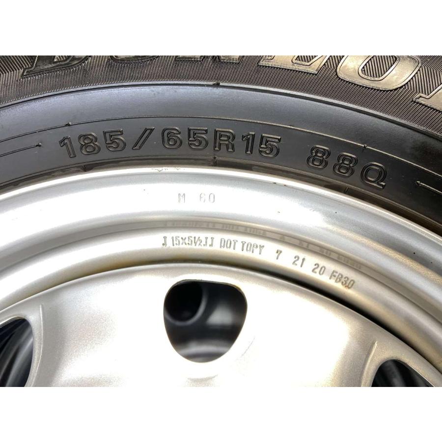 中古タイヤ スタッドレスタイヤ ホイールセット 4本セット 185/65R15  　 TOPY M60 15x5.5  100-4穴 ダンロップ ウィンターマックス WM02 | DUNLOP | 09