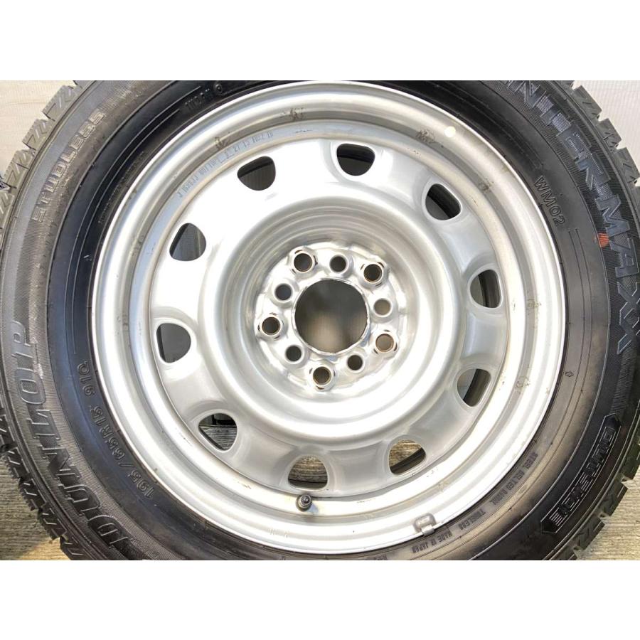 中古タイヤ スタッドレスタイヤ ホイールセット 4本セット 195/65R15  TOPY V11 15x6.0 100/114.3-5穴 DUNLOP ウィンターマックス WM02 | DUNLOP | 06