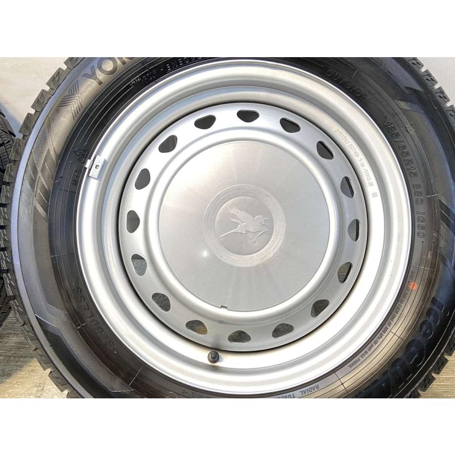 中古タイヤ スタッドレスタイヤ ホイールセット 4本セット 185/65R15  キャロウィン R6 15x5.5 100/114.3-4穴 ヨコハマ アイスガード iG60 | ヨコハマタイヤ | 03