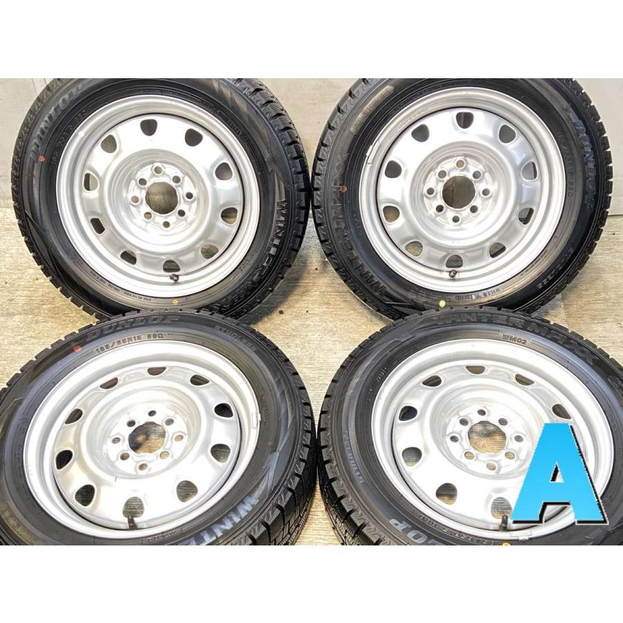 中古タイヤ スタッドレスタイヤ ホイールセット 4本セット 185/65R15  TOPY V13 15x5.5 100/114.3-4穴 DUNLOP ウィンターマックス WM02 | DUNLOP