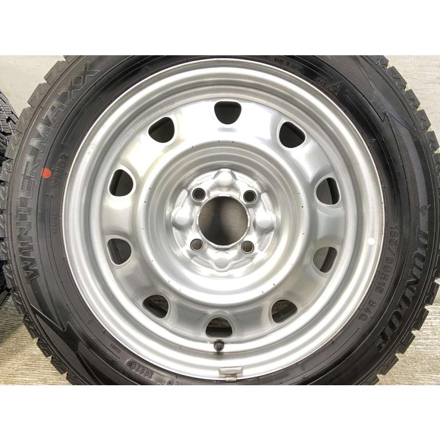 中古タイヤ スタッドレスタイヤ ホイールセット 4本セット 185/60R15  　 TOPY M60 15x5.5  100-4穴 ダンロップ ウィンターマックス WM02 | DUNLOP | 05