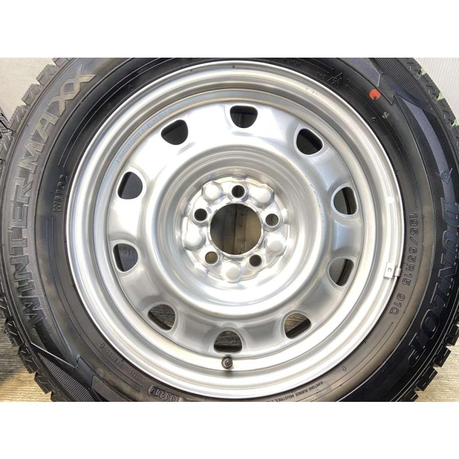 中古タイヤ スタッドレスタイヤ ホイールセット 4本セット 195/65R15  　 TOPY M61 15x6.0  100-5穴 ダンロップ ウィンターマックス WM02 | DUNLOP | 06
