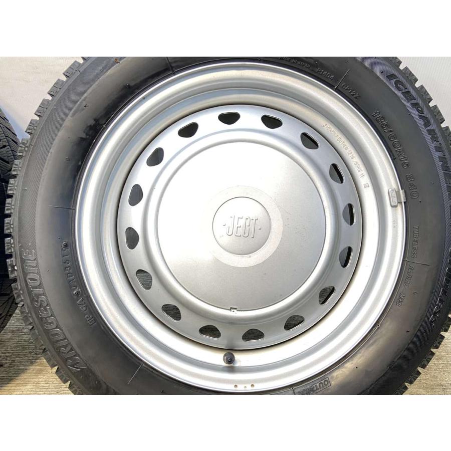 中古タイヤ スタッドレスタイヤ ホイールセット 4本セット 185/60R15  　 JECT R6 15x5.5  100/114.3-4穴 ブリヂストン アイスパートナー2 | BRIDGESTONE | 03