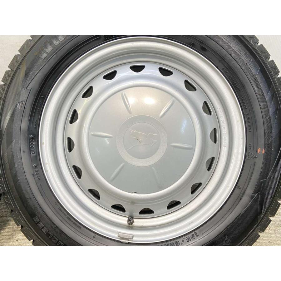 中古タイヤ スタッドレスタイヤ ホイールセット 4本セット 195/65R15  キャロウィン AP 15x6.0 100/114.3-5穴 DUNLOP  WM02 | DUNLOP | 03