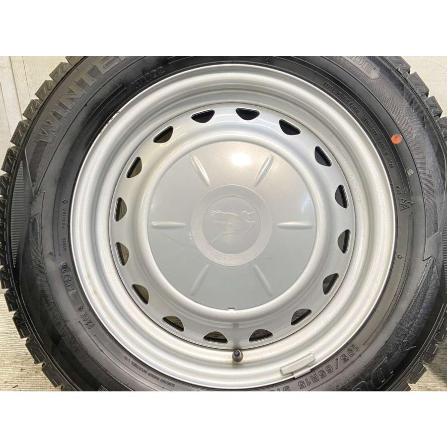中古タイヤ スタッドレスタイヤ ホイールセット 4本セット 195/65R15  キャロウィン AP 15x6.0 100/114.3-5穴 DUNLOP  WM02 | DUNLOP | 04