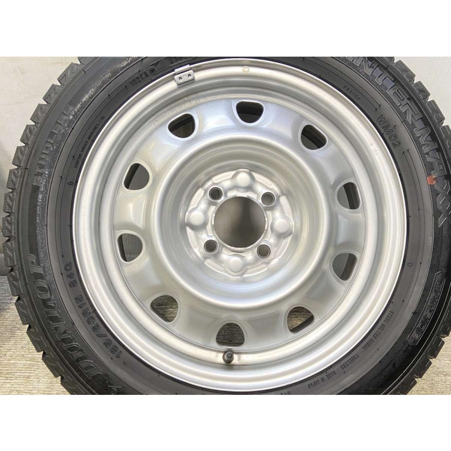 中古タイヤ スタッドレスタイヤ ホイールセット 4本セット 185/60R15  　 TOPY M60 15x5.5  100-4穴 ダンロップ ウィンターマックス WM02 | DUNLOP | 05