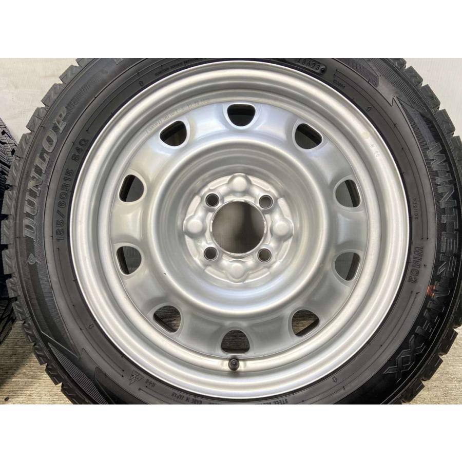 中古タイヤ スタッドレスタイヤ ホイールセット 4本セット 185/60R15  　 TOPY M60 15x5.5  100-4穴 ダンロップ ウィンターマックス WM02 | DUNLOP | 06