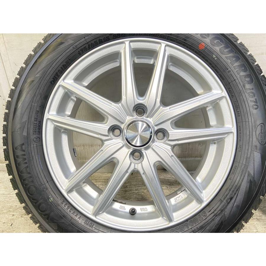 中古タイヤ スタッドレスタイヤ ホイールセット 4本セット 175/65R15  　 ECO FORME 15x5.5 42 100-4穴 ヨコハマ アイスガード iG70 | ヨコハマタイヤ | 04