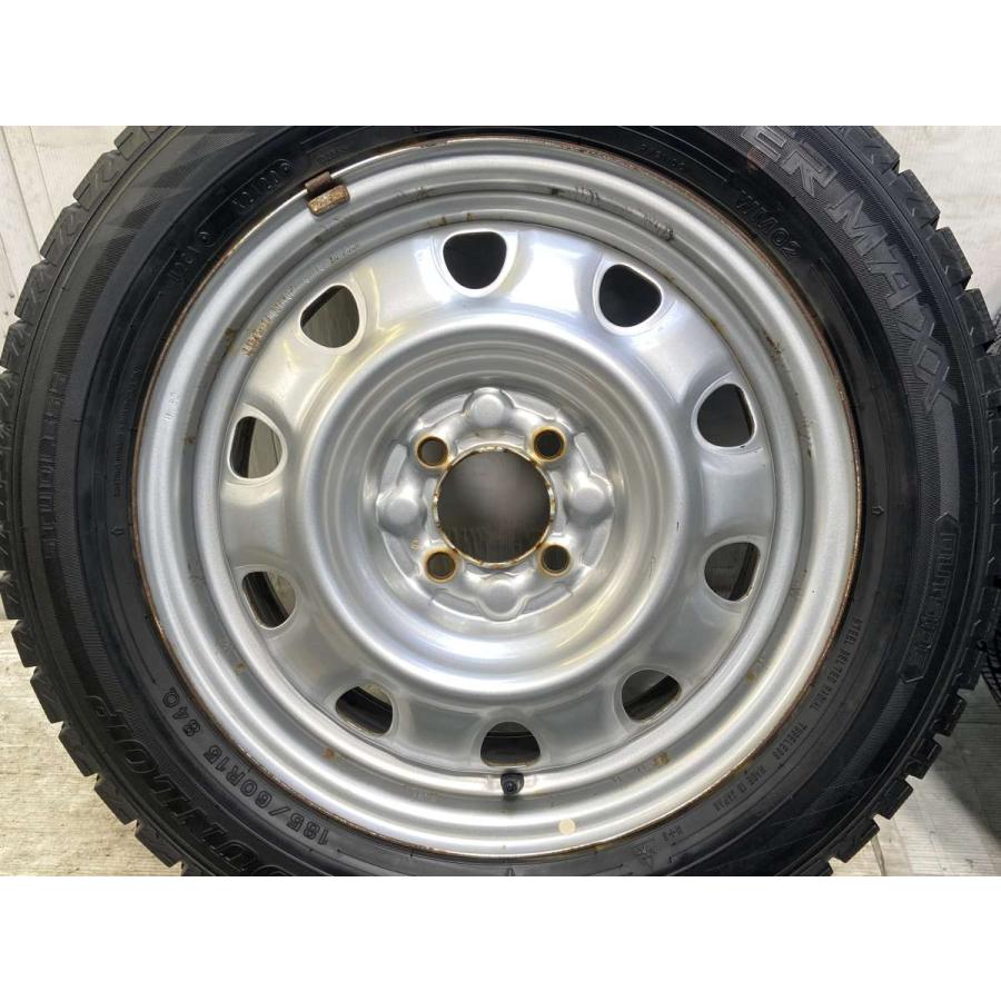 中古タイヤ スタッドレスタイヤ ホイールセット 4本セット 185/60R15  　 TOPY M60 15x5.5  100-4穴 ダンロップ ウィンターマックス WM02 | DUNLOP | 06