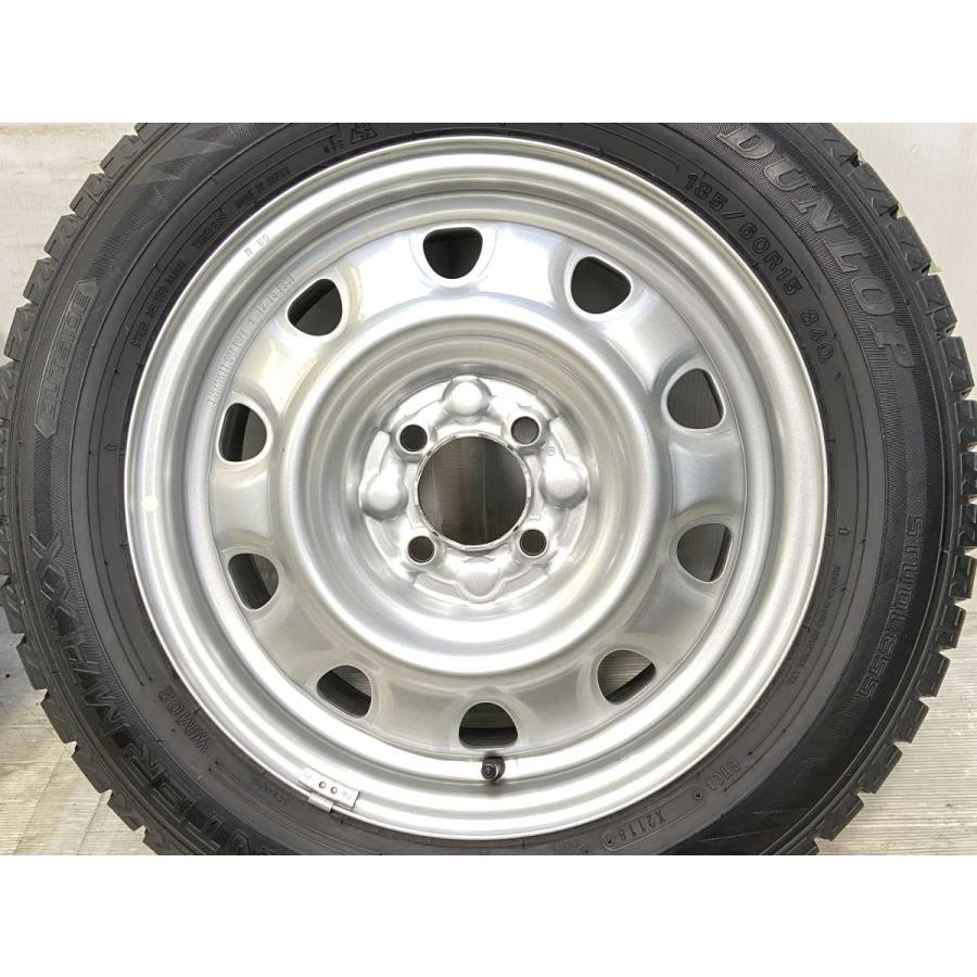 中古タイヤ スタッドレスタイヤ ホイールセット 4本セット 185/60R15  　 TOPY M60 15x5.5  100-4穴 ダンロップ ウィンターマックス WM02 | DUNLOP | 04