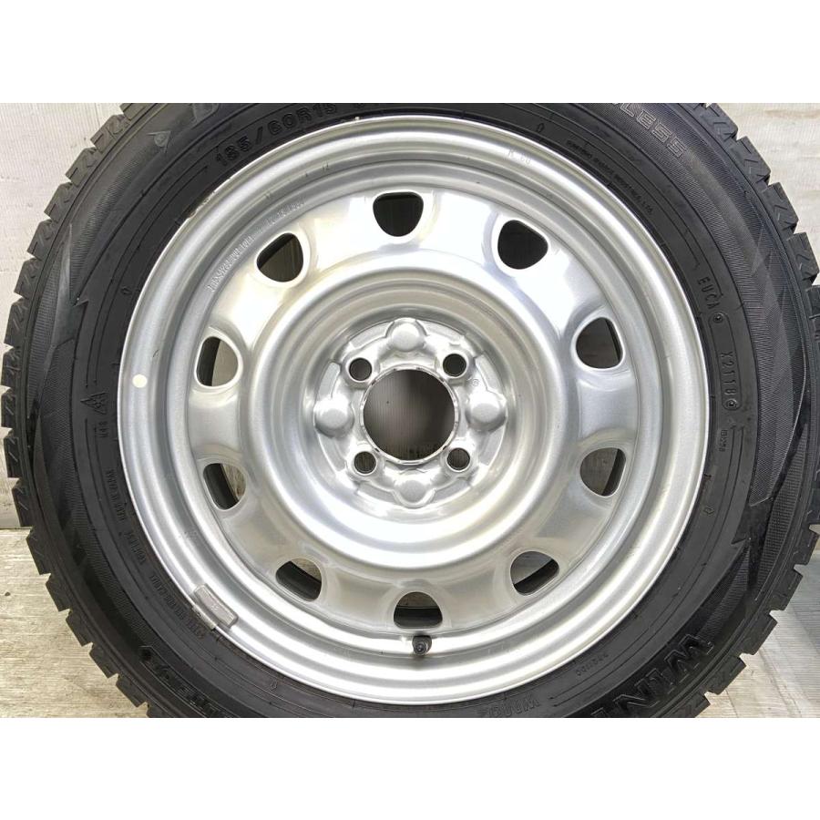 中古タイヤ スタッドレスタイヤ ホイールセット 4本セット 185/60R15  　 TOPY M60 15x5.5  100-4穴 ダンロップ ウィンターマックス WM02 | DUNLOP | 05