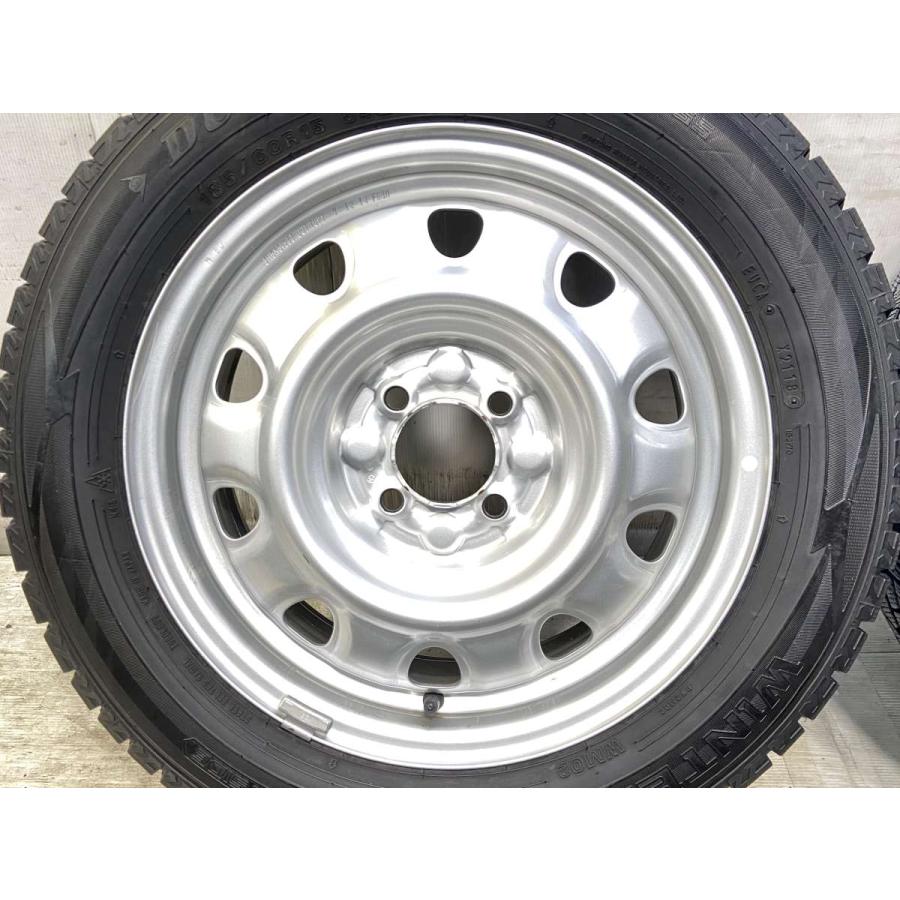 中古タイヤ スタッドレスタイヤ ホイールセット 4本セット 185/60R15  　 TOPY M60 15x5.5  100-4穴 ダンロップ ウィンターマックス WM02 | DUNLOP | 06
