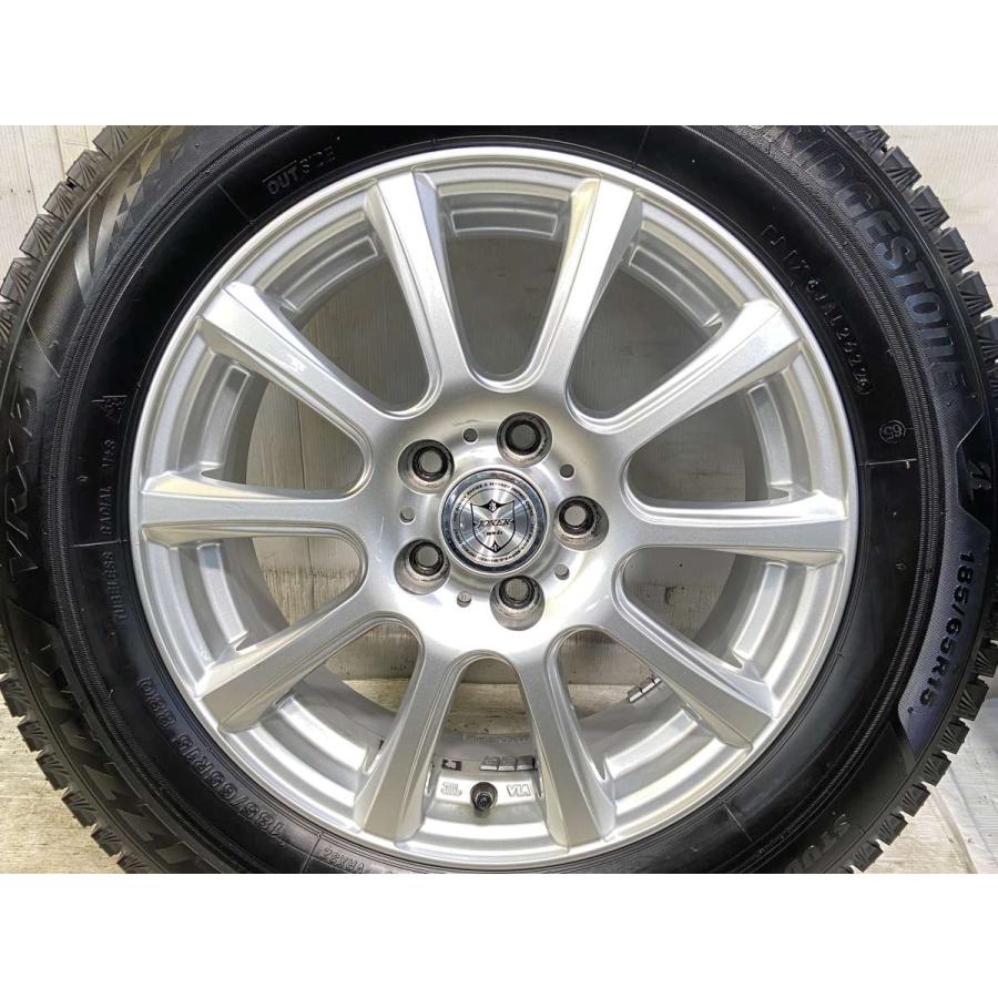 中古タイヤ スタッドレスタイヤ ホイールセット 4本セット 185/65R15  WEDS JOKER 15x6.0 43 100-5穴 ブリヂストン ブリザックVRX3 | BRIDGESTONE | 04