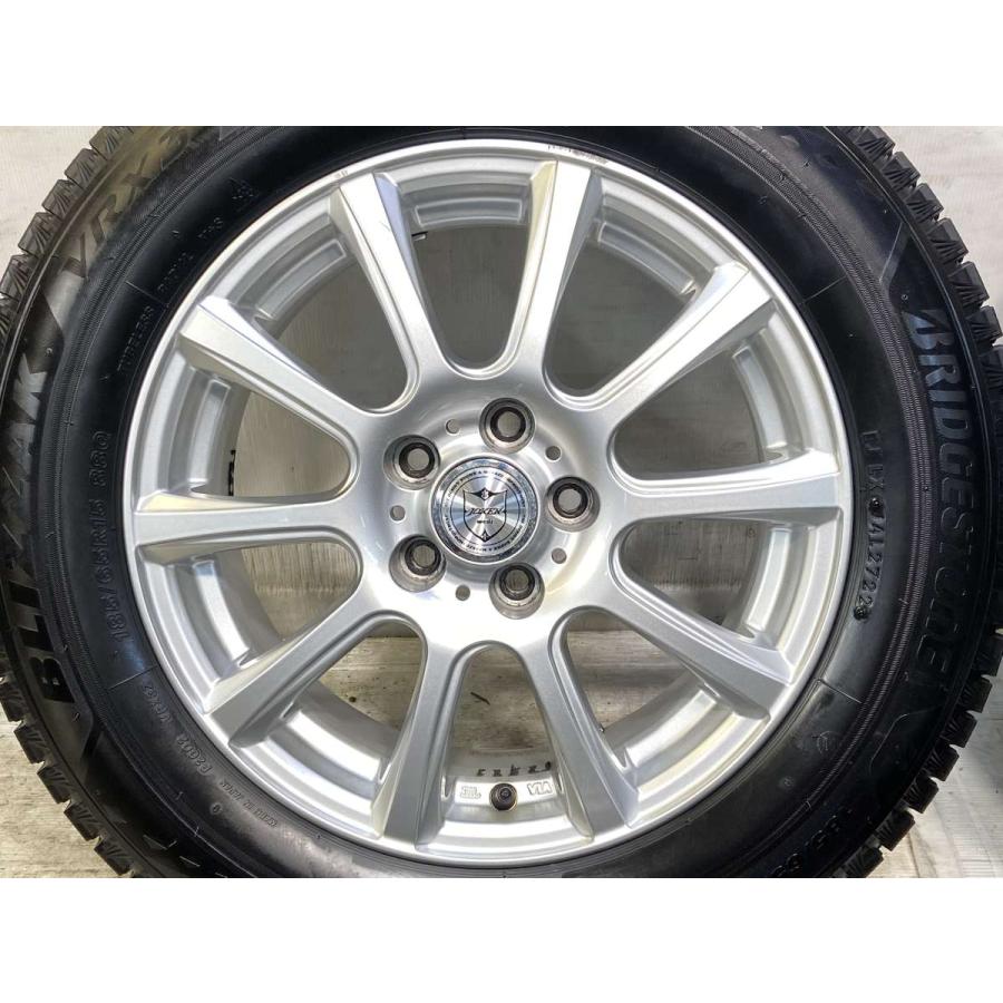 中古タイヤ スタッドレスタイヤ ホイールセット 4本セット 185/65R15  WEDS JOKER 15x6.0 43 100-5穴 ブリヂストン ブリザックVRX3 | BRIDGESTONE | 06