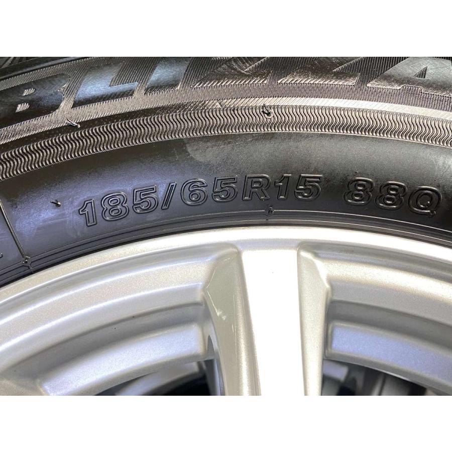 中古タイヤ スタッドレスタイヤ ホイールセット 4本セット 185/65R15  WEDS JOKER 15x6.0 43 100-5穴 ブリヂストン ブリザックVRX3 | BRIDGESTONE | 09