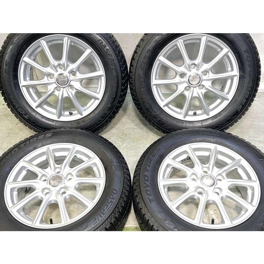 中古タイヤ スタッドレスタイヤ ホイールセット 4本セット 195/65R15  　 ECO FORME 15x6.0 50 114.3-5穴 トーヨータイヤ オブザーブ GIZ2 | TOYO TIRES