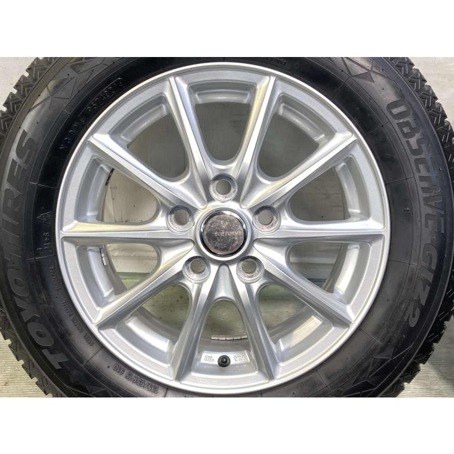 中古タイヤ スタッドレスタイヤ ホイールセット 4本セット 195/65R15  　 ECO FORME 15x6.0 50 114.3-5穴 トーヨータイヤ オブザーブ GIZ2 | TOYO TIRES | 03