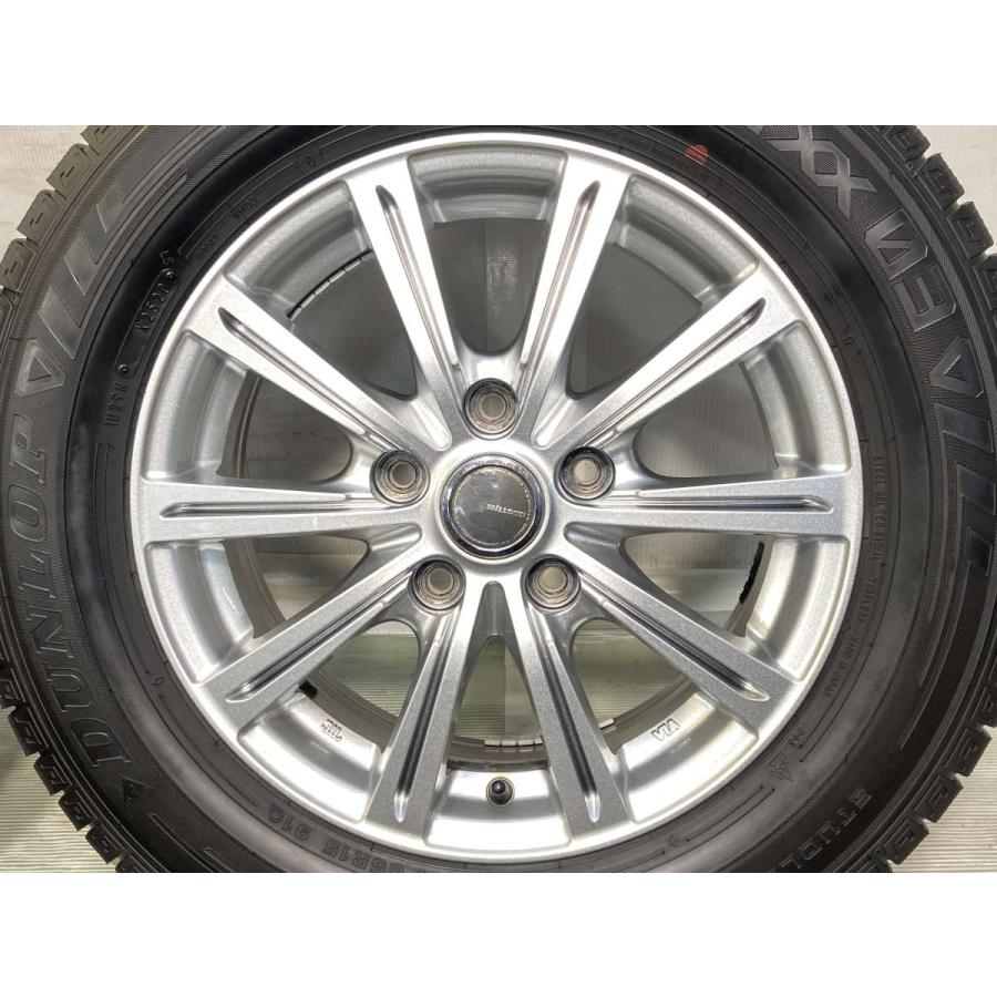 中古タイヤ スタッドレスタイヤ ホイールセット 4本セット 195/65R15  　 MILLOUS 15x6.0 53 114.3-5穴 ダンロップ ウィンターマックス 03 | DUNLOP | 04