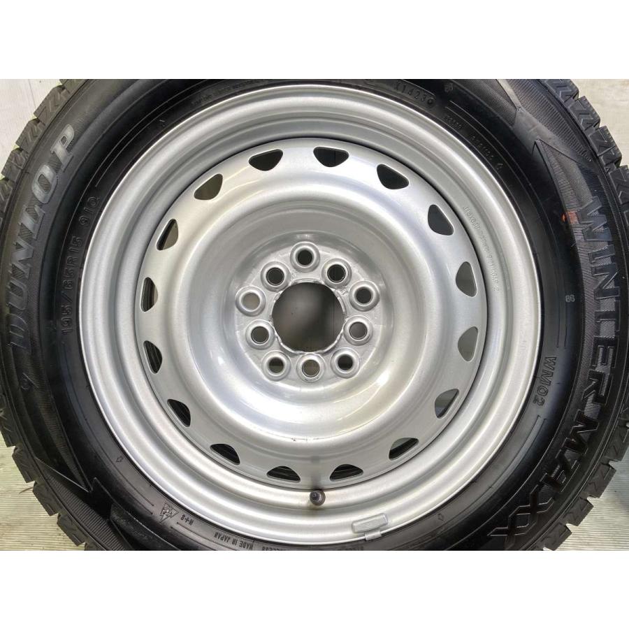 中古タイヤ スタッドレスタイヤ ホイールセット 4本セット 195/65R15  キャロウィン AP 15x6.0 45 100/114.3-5穴 DUNLOP  WM02 | DUNLOP | 04