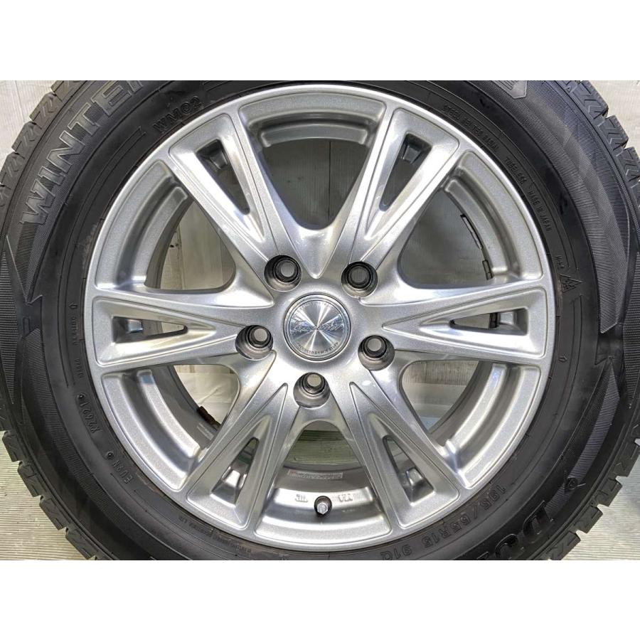 【値段交渉可】チェーンとセット DUNLOP DSX-2 205/65R15 スタッドレスタイヤ ホイール4本セット 値段交渉可】チェーンとセット DUNLOP DSX-2 205/65R15 スタッドレス