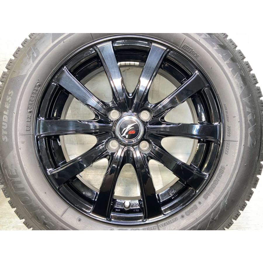 中古バリ溝ブリヂストンスタッドレスセット185/65R15フリード BRIDGESTONE（ブリヂストン） 中古タイヤ スタッドレスタイヤ ホイール