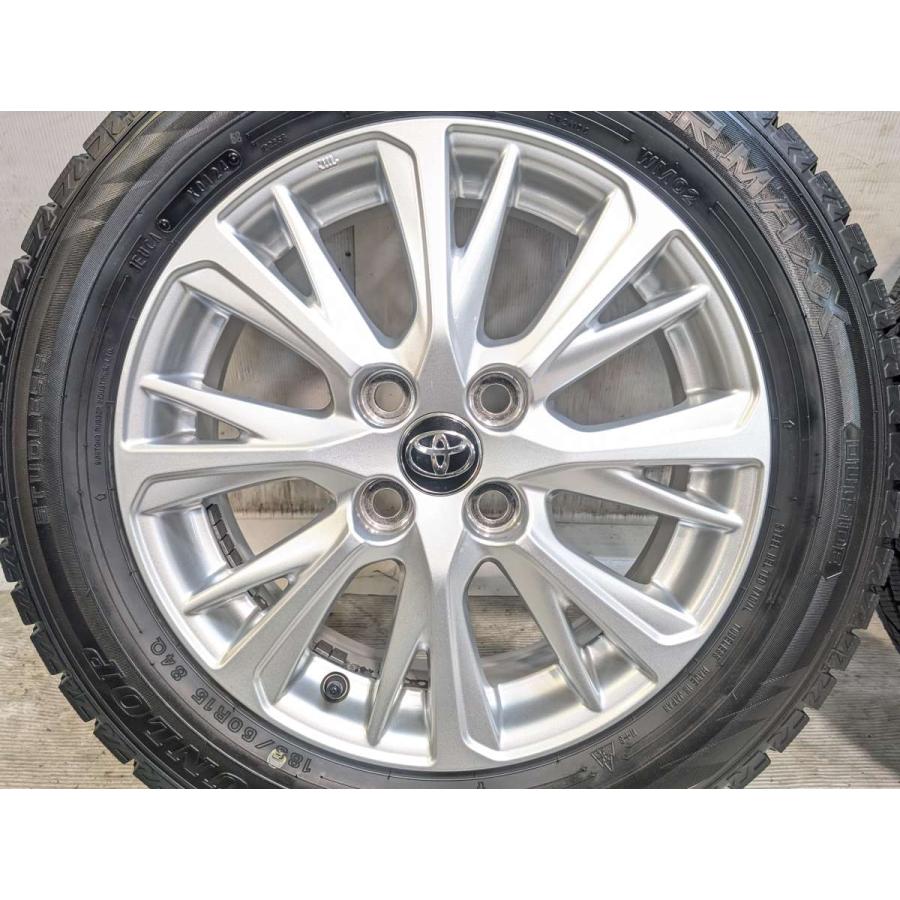 15インチ タイヤ・ホイールセット ダンロップ185/60R　溝多い DUNLOP（ダンロップ） 中古タイヤ スタッドレスタイヤ ホイールセット