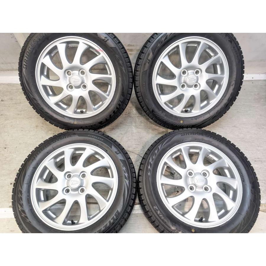 中古タイヤ スタッドレスタイヤ ホイールセット 4本セット 165/65R15  ダイハツ純正  15x4.5 45 100-4穴 ブリヂストン ブリザック VRX2 | BRIDGESTONE