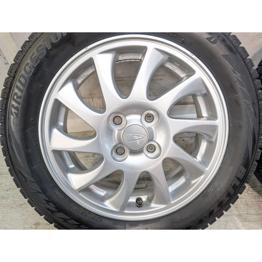 中古タイヤ スタッドレスタイヤ ホイールセット 4本セット 165/65R15  ダイハツ純正  15x4.5 45 100-4穴 ブリヂストン ブリザック VRX2 | BRIDGESTONE | 04