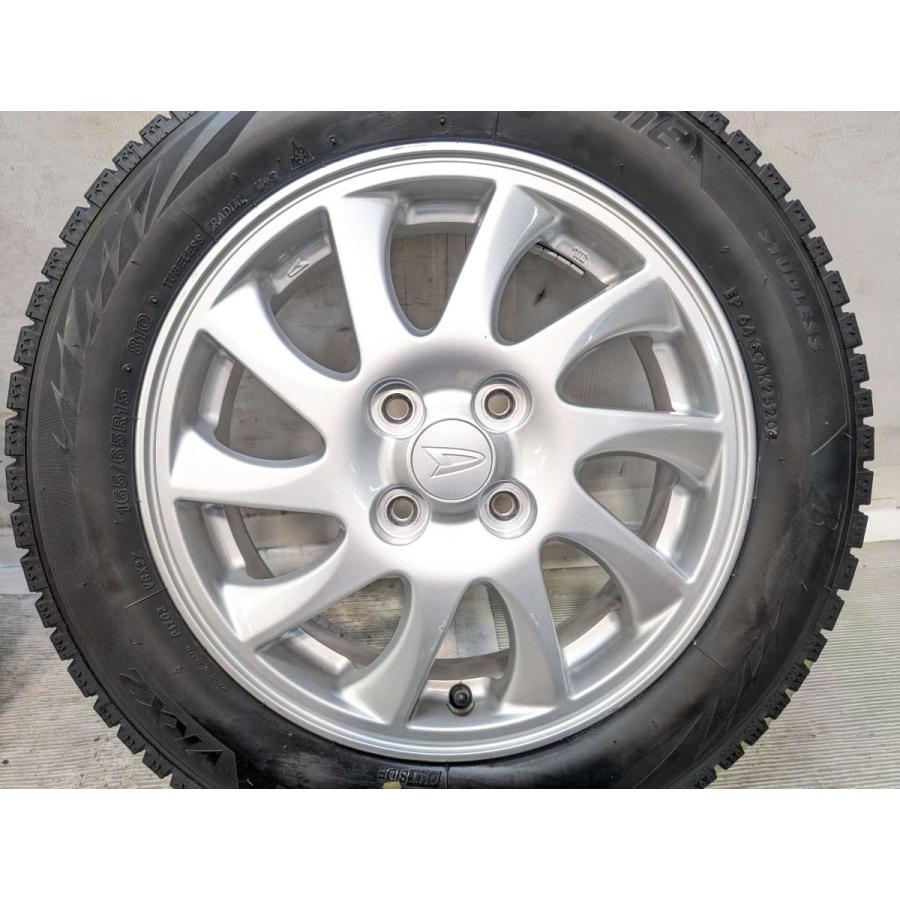 中古タイヤ スタッドレスタイヤ ホイールセット 4本セット 165/65R15  ダイハツ純正  15x4.5 45 100-4穴 ブリヂストン ブリザック VRX2 | BRIDGESTONE | 05