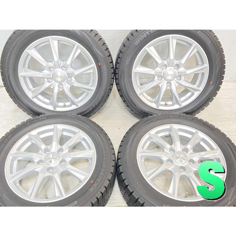 DUNLOP 中古タイヤ スタッドレスタイヤ ホイールセット 4本セット 205 