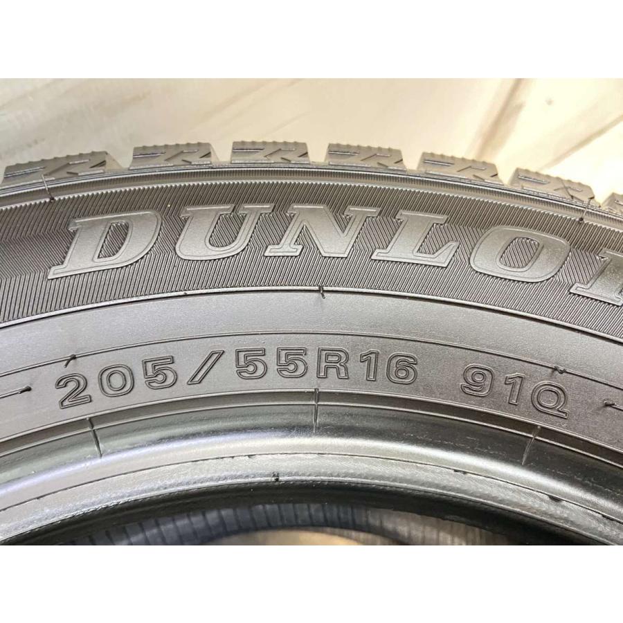 DUNLOP 中古タイヤ スタッドレスタイヤ 2本セット 205/55R16 