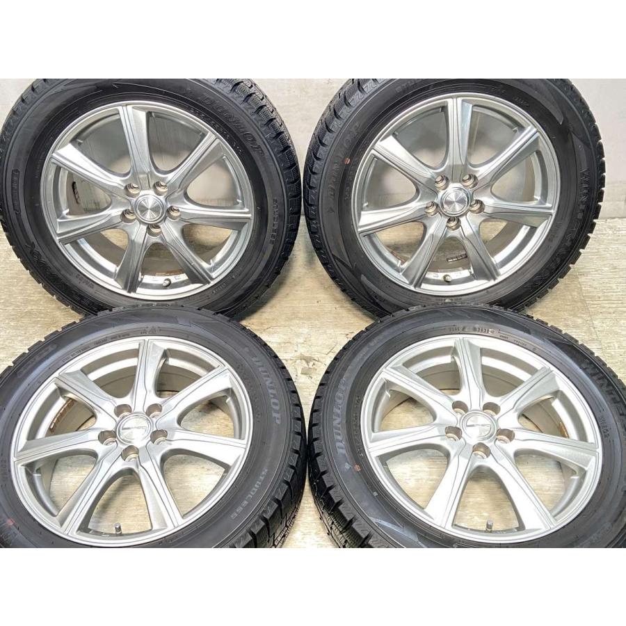 DUNLOP 中古タイヤ スタッドレスタイヤ ホイールセット 4本セット 205